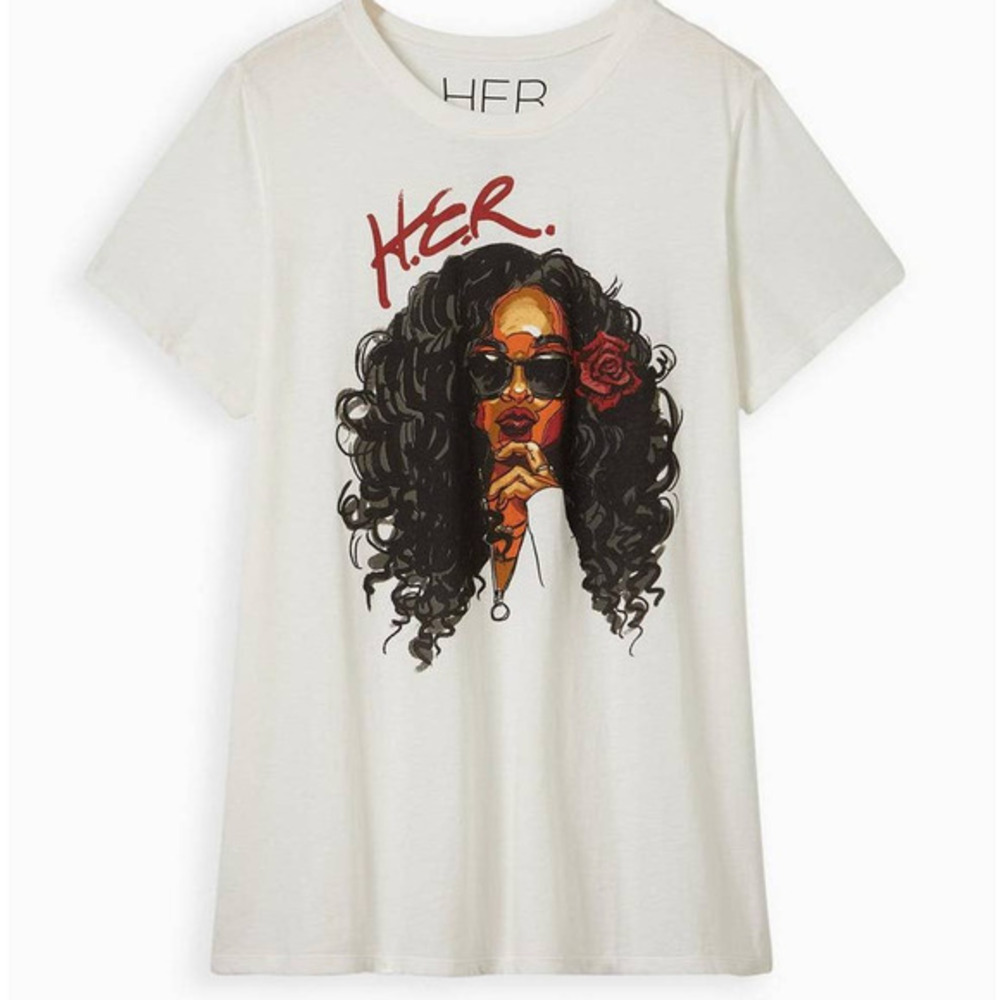 Torrid 3 (3X 22/24) Beautiful H.E.R. Music‎ Art Print Concert Logo Classic Tee